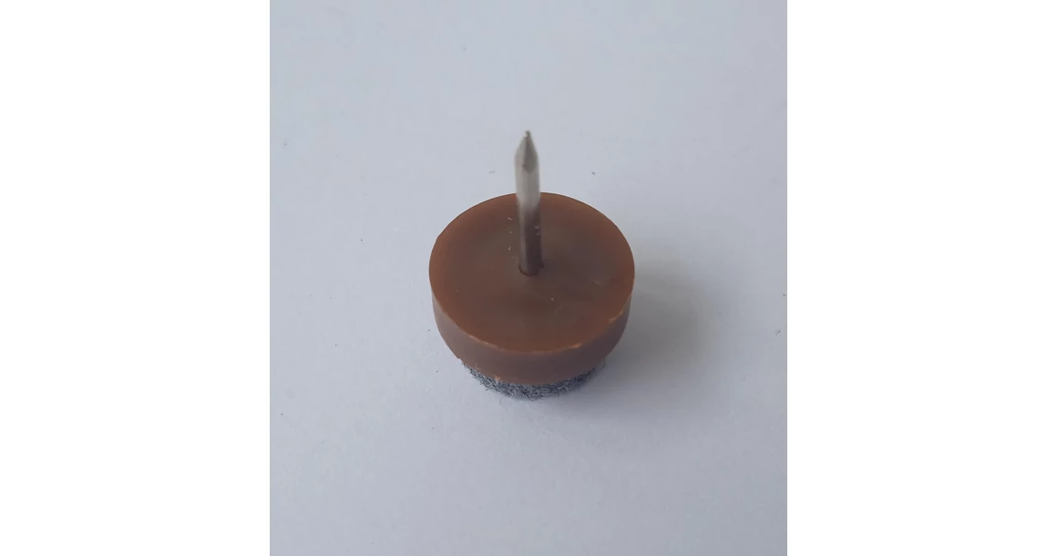 Kép 2/2 - Filces csúszótalp barna 15mm
