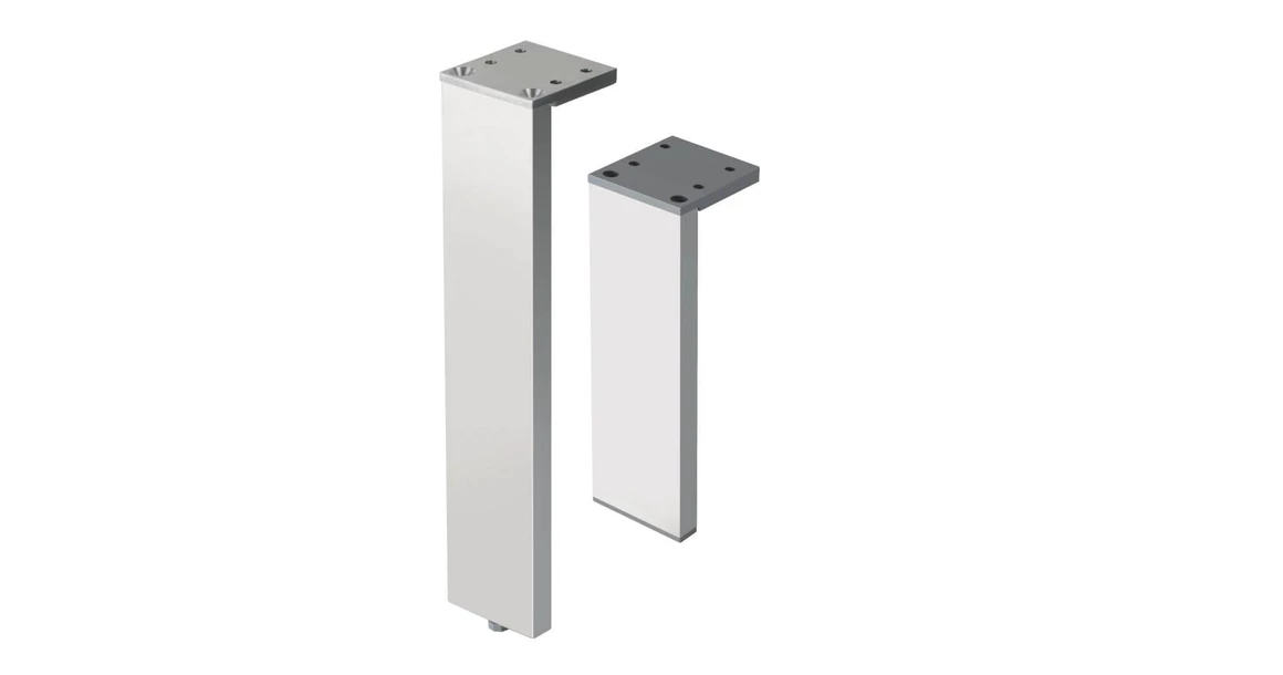 Kép 2/2 - Design láb állítható "L" 100mm - inox