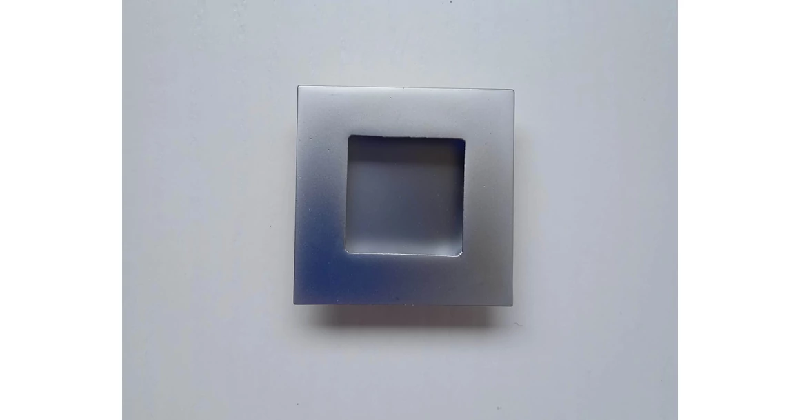 Kép 2/2 - Tolóajtó fogantyú süllyesztett alu kocka D:35mm