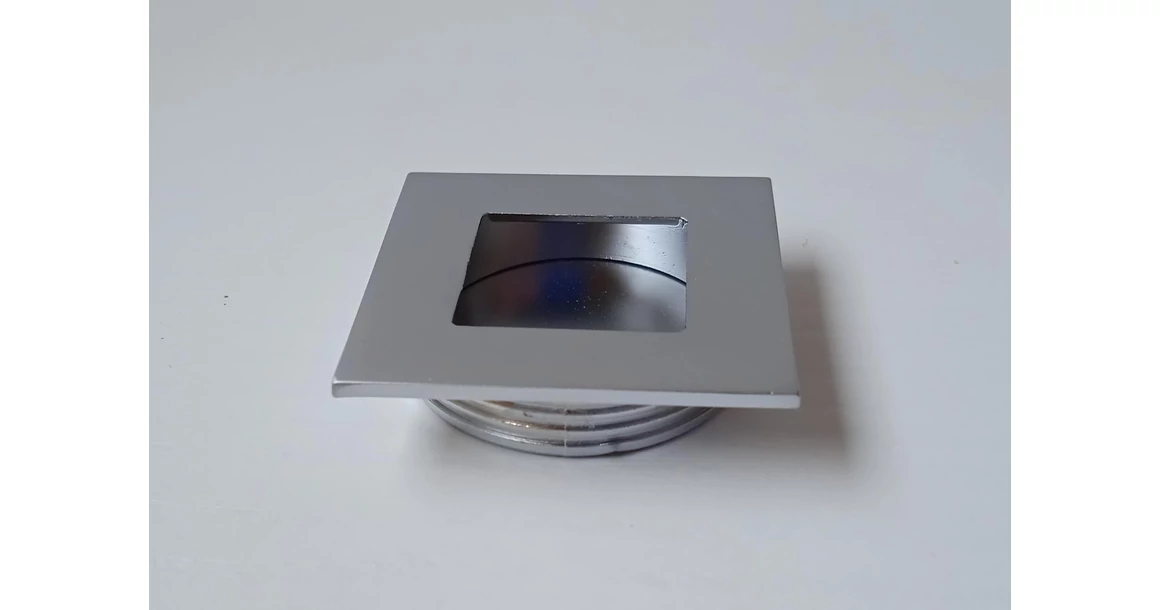 Kép 1/2 - Tolóajtó fogantyú süllyesztett alu kocka D:35mm