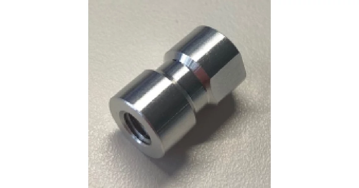 Kép 4/9 - Fogantyú  Viefe DUO BIG frontról szerelhető  480mm, fém-fa, csiszolt láva szürke - tölgy