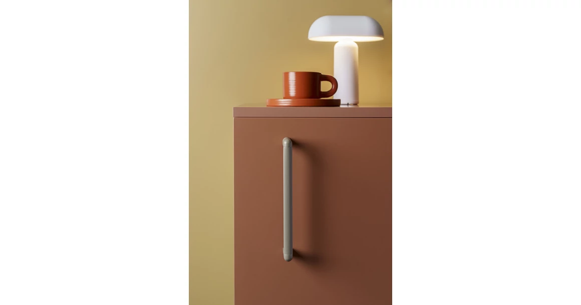 Kép 3/4 - Fogantyú  Viefe RISS MINI  192mm, alumínium, matt fehér