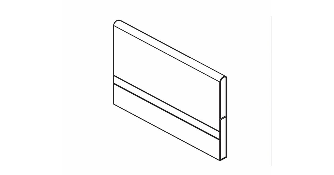 Kép 1/3 - RITMA CUBE fiókelválasztó panel négyszög korláthoz, ólom szürke