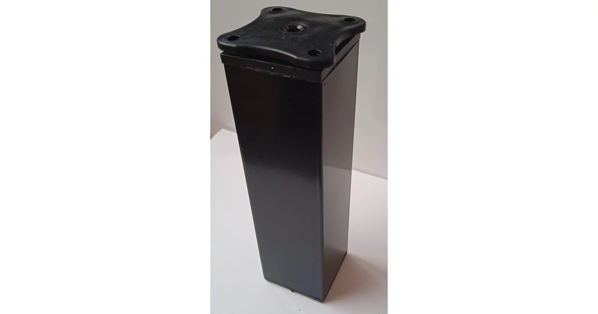 Design láb 40x40 szögletes 150mm - fekete