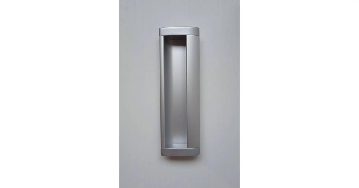 Tolóajtó fogantyú süllyesztett alu 128 mm
