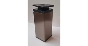 Design láb 40x40 szögletes 100mm - inox