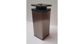 Design láb 40x40 szögletes 100mm - inox
