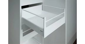 RITMA CUBE felső körkorlátos 83 mm magas belső fiók, tiszta fehér