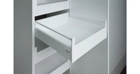 RITMA CUBE alsó körkorlátos 83 mm magas belső fiók, tiszta fehér