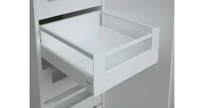 RITMA CUBE felső négyszög korlátos 83 mm magas belső fiók, tiszta fehér