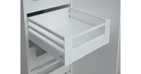 RITMA CUBE dupla négyszög korlátos 83 mm magas belső fiók, tiszta fehér