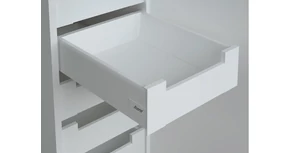 RITMA CUBE korlát nélküli 115 mm magas belső fiók, tiszta fehér