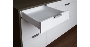 RITMA CUBE korlát nélküli 83 mm magas normál fiók, tiszta fehér