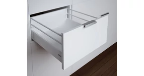 RITMA CUBE dupla körkorlátos 83 mm magas normál fiók, tiszta fehér