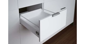 RITMA CUBE alsó körkorlátos 83 mm magas normál fiók, tiszta fehér